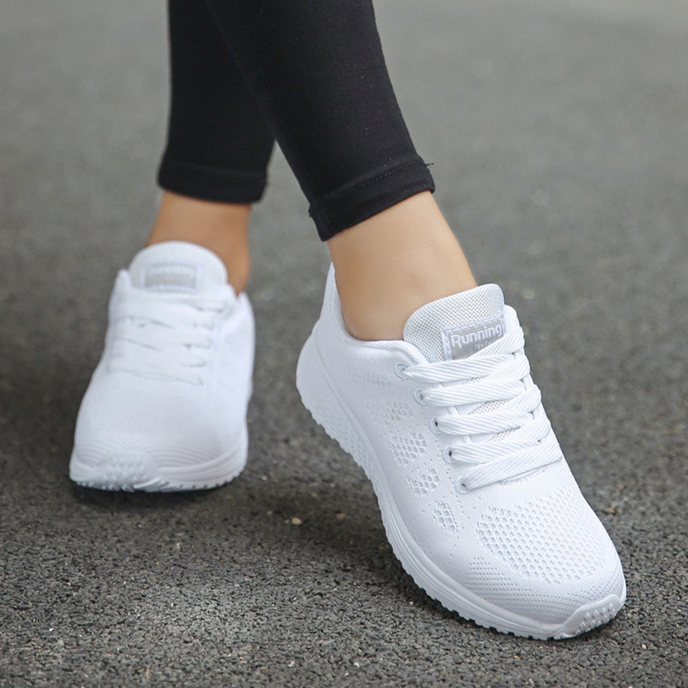 Sneakers Women Sport Shoes Lace Up