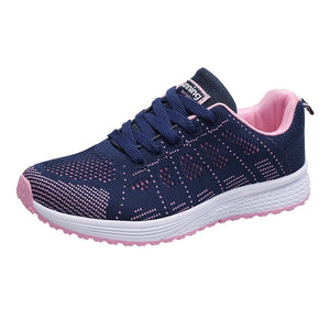 Sneakers Women Sport Shoes Lace Up