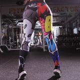 Printed Fitness Slim Leggings ins Female