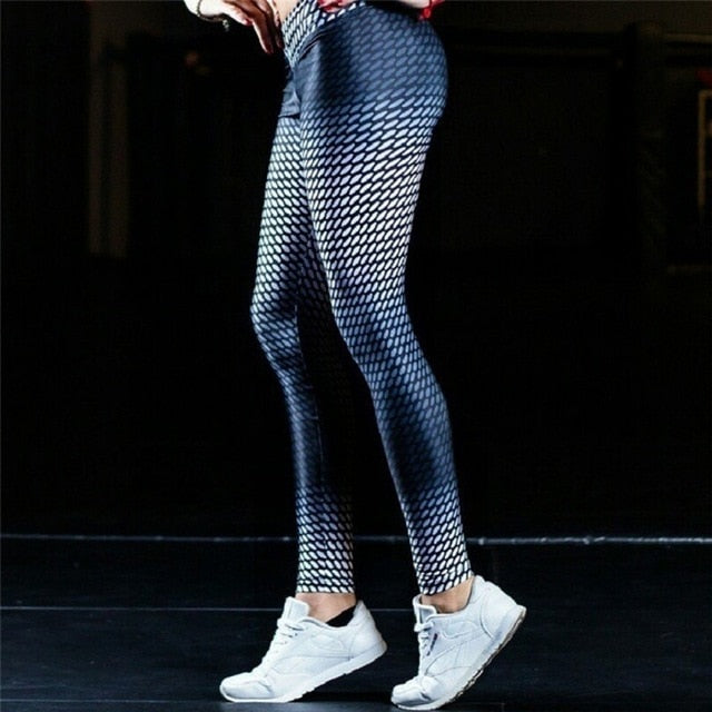 Printed Fitness Slim Leggings ins Female