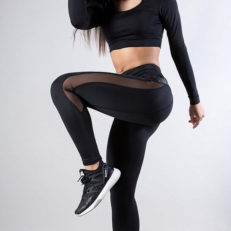 Sexy Leather Women Leggings Low Waist Workout